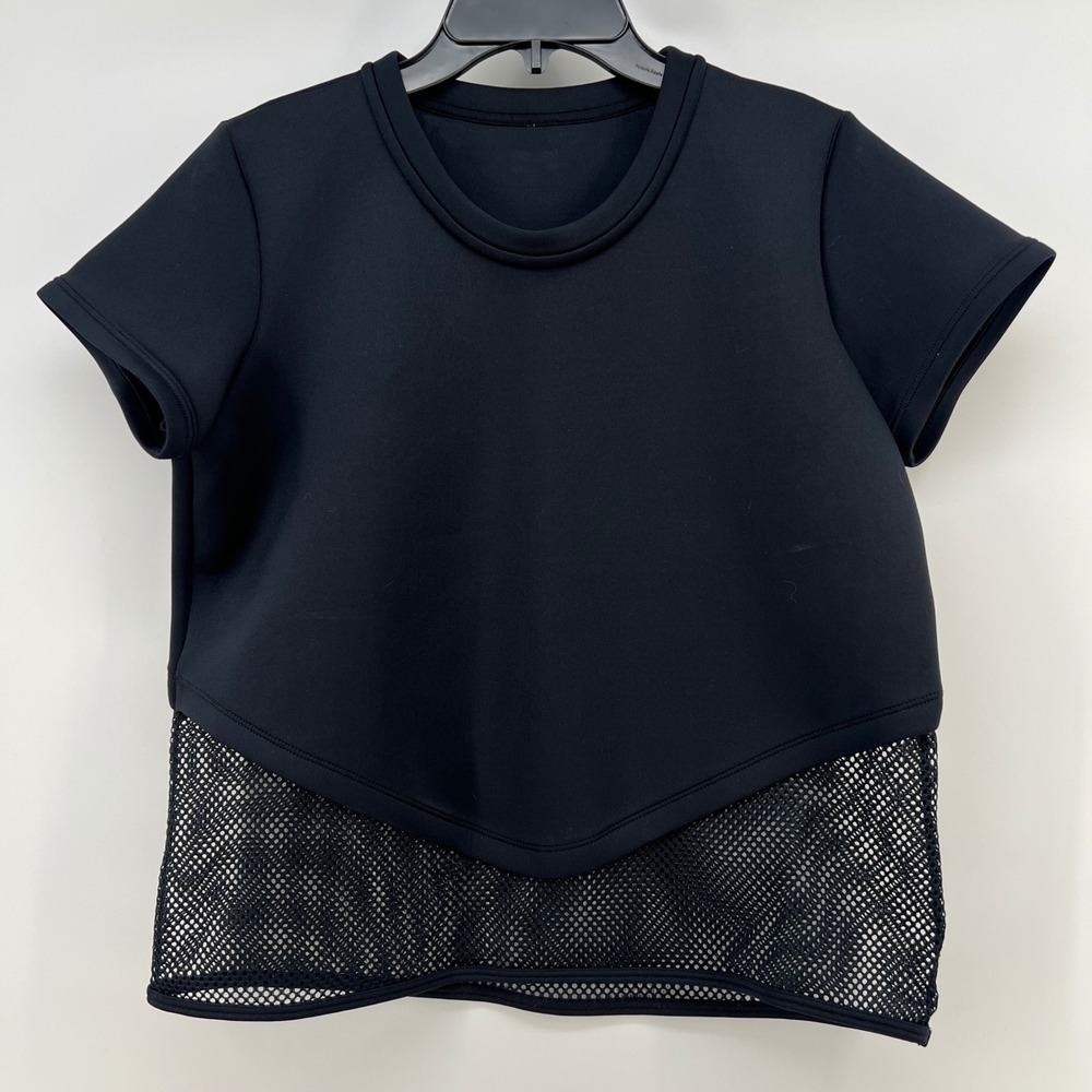 Under Armour Womens Show Stopper Studio Performance Pullover Black Mesh Loose S